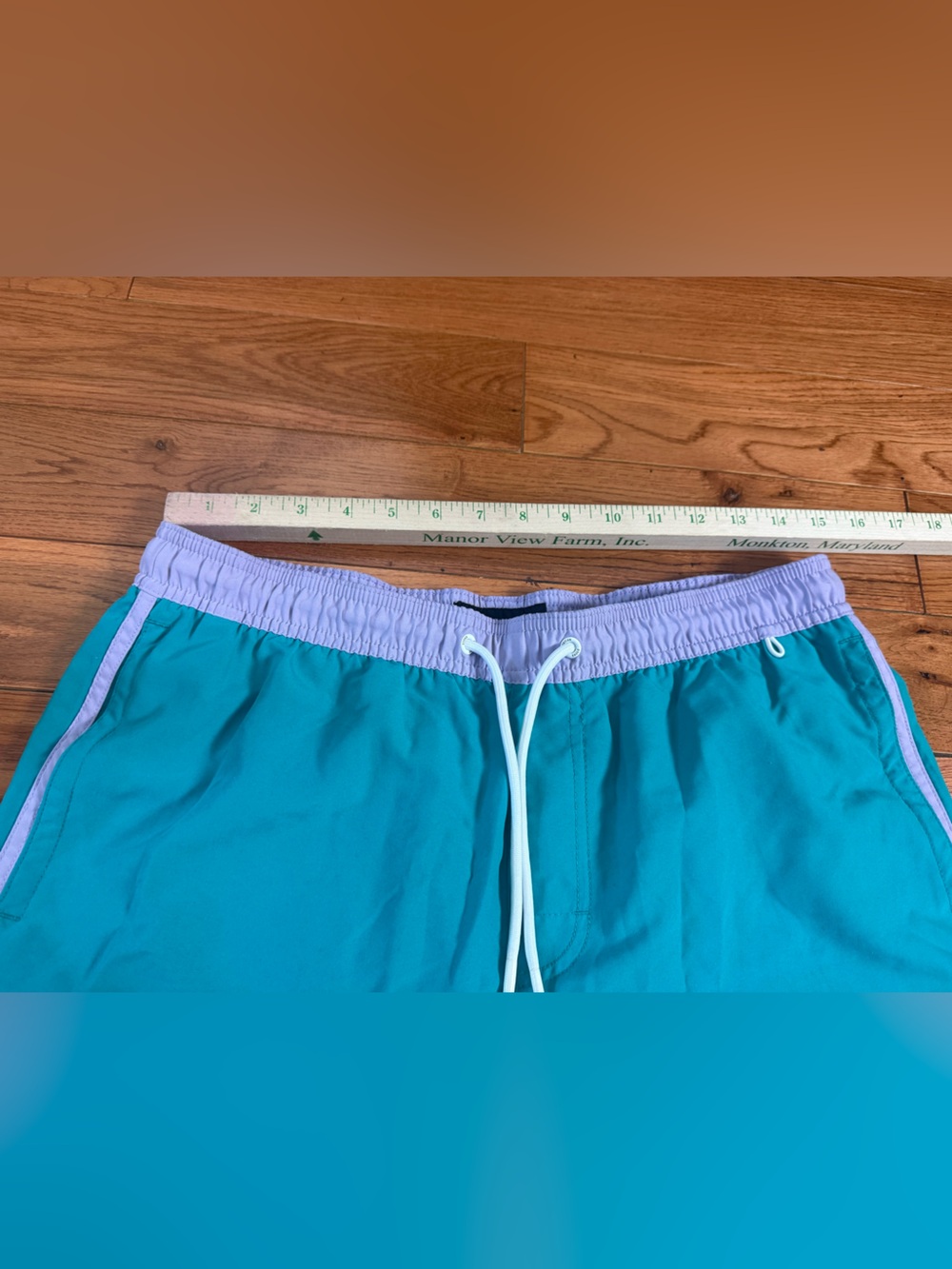 American Eagle Men’s Lined Retro Style Swim Trunks - Picture 5 of 6